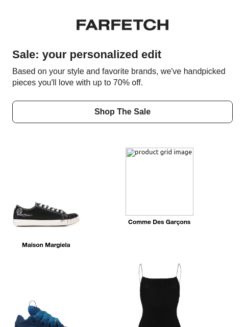farfetch newsletter: Sale's finest, just for you