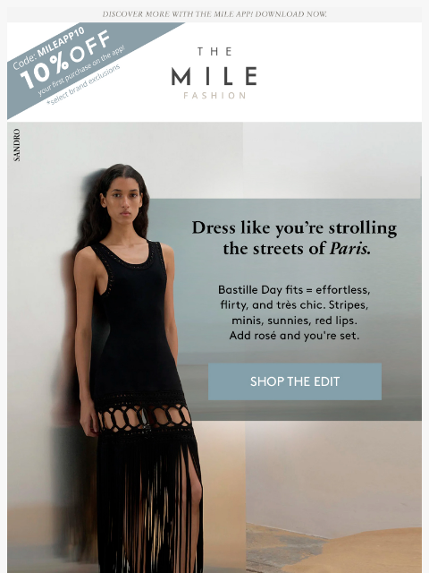 orchardmile newsletter: Bastille Day Looks = French Girl Cool 🇫🇷✨