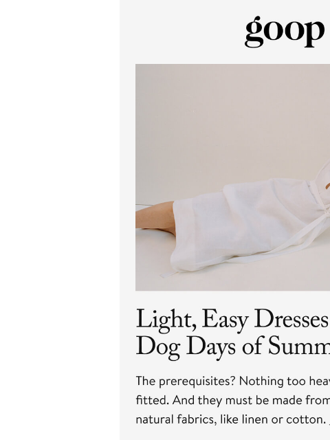 goop newsletter: the Tuesday newsletter