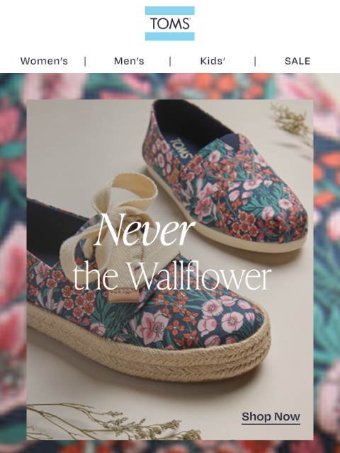 toms newsletter: New Arrivals Designed to Stand Out