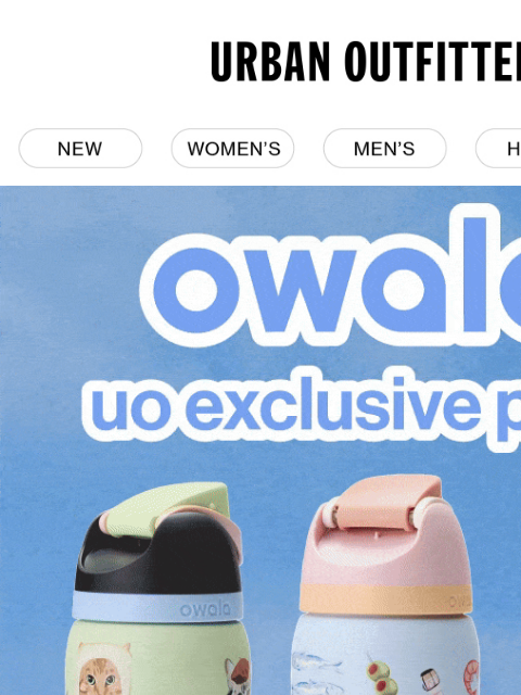 urbanoutfitters newsletter: new + exclusive Owala prints just dropped!