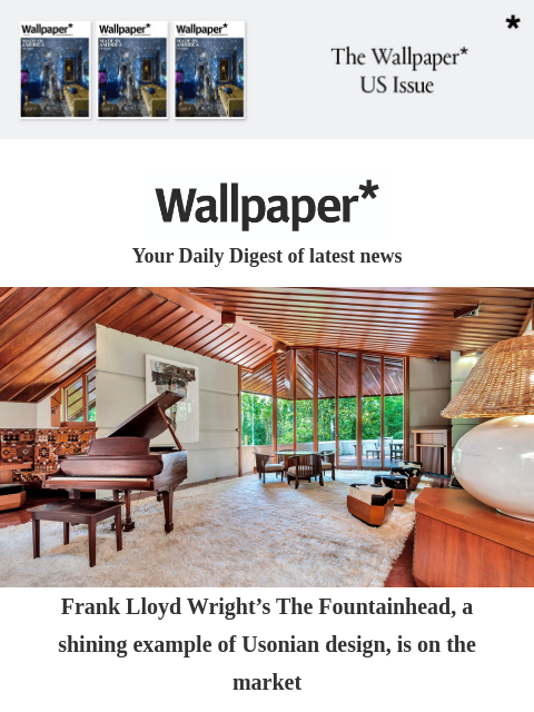futureplc newsletter: A Frank Lloyd Wright house for sale