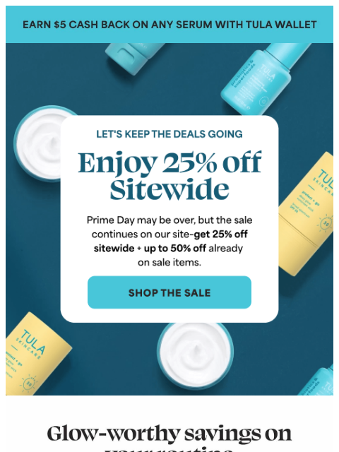 tula newsletter: Stop what you're doing ✋ SALE ends soon!