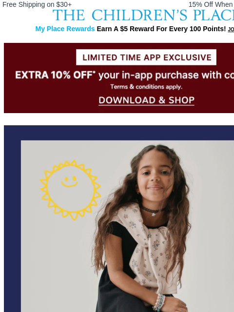 childrensplace newsletter: Hurry, goin' fast: 30% OFF Back-to-School Activewe...