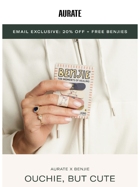 auratenewyork newsletter: FREE GIFT INSIDE: AURATE x BENJIE