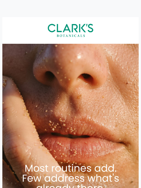 clarksbotanicals newsletter: There is a layer between you and your serums