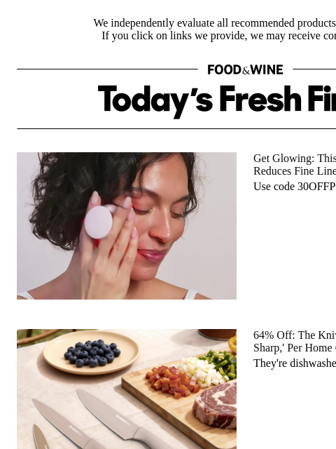 foodandwine newsletter: 64% Off: Home Cooks Call These Knives 'Surprisingl...