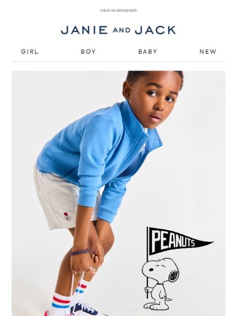 janieandjack newsletter: A winning lineup, featuring PEANUTS™