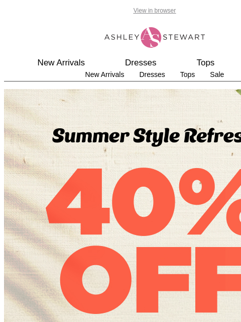 ashleystewart newsletter: NEW Is Here And Ready For You