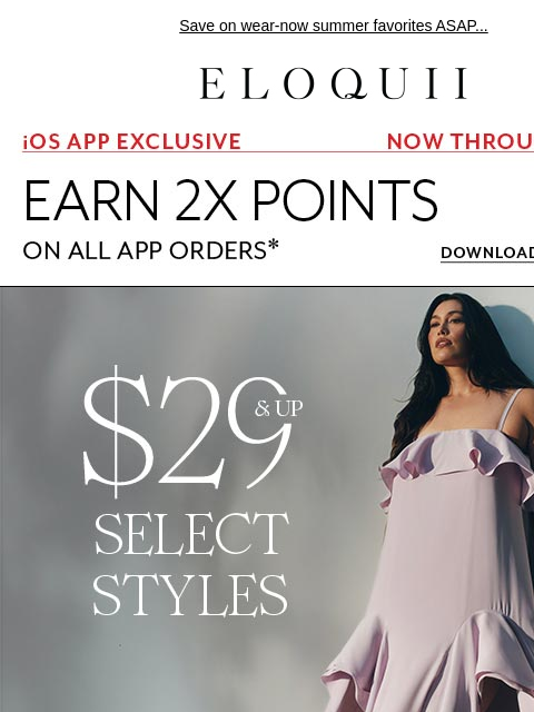 eloquii newsletter: ICYMI: dresses from $29 (!!)
