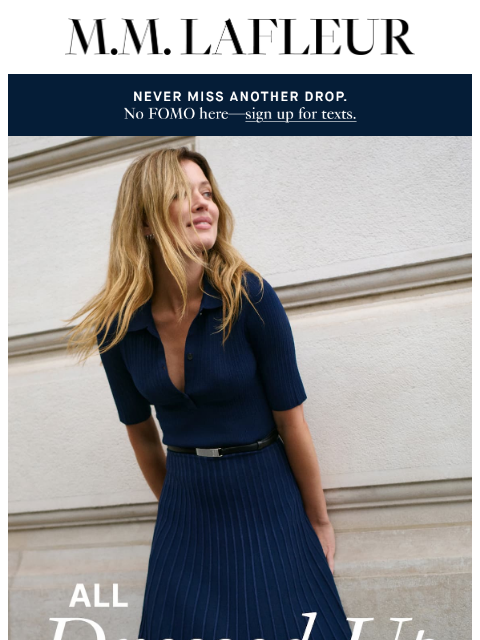 mmlafleur newsletter: And just like that: you’re ready in seconds.