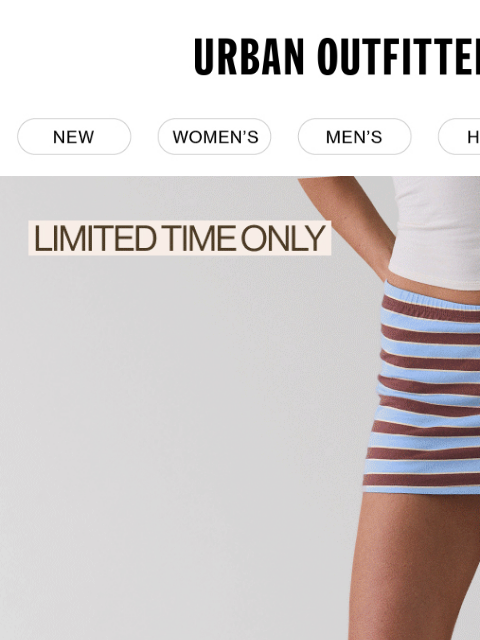 urbanoutfitters newsletter: 30% Off Shorts & Skirts