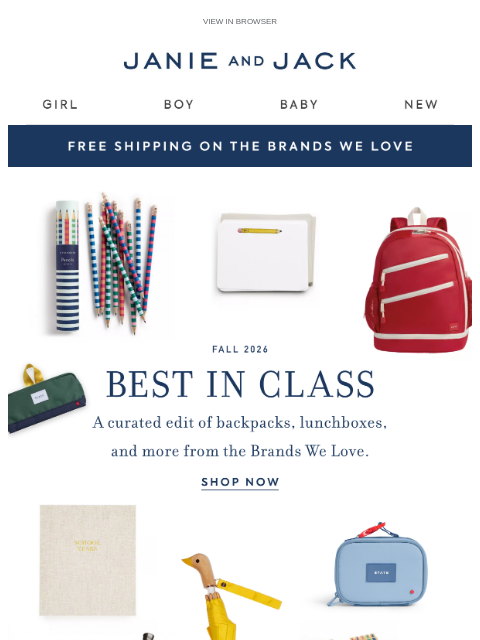 janieandjack newsletter: Best-in-class backpacks & more
