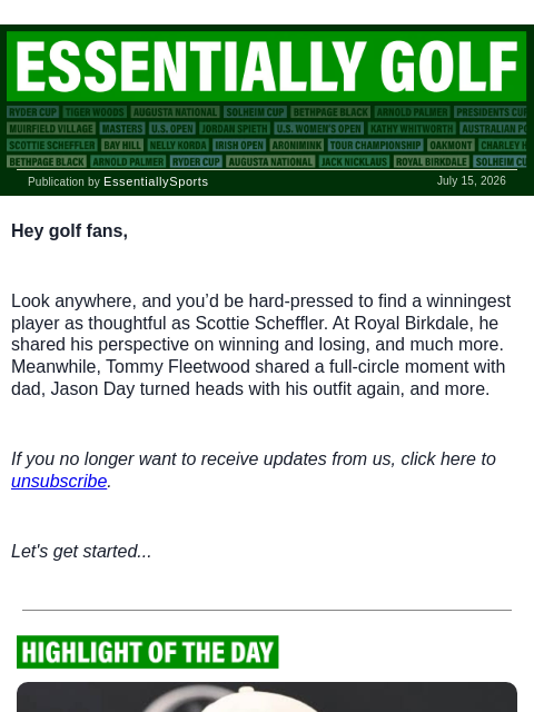newsbreakexpress newsletter: Scottie Turns Existential at Open Presser