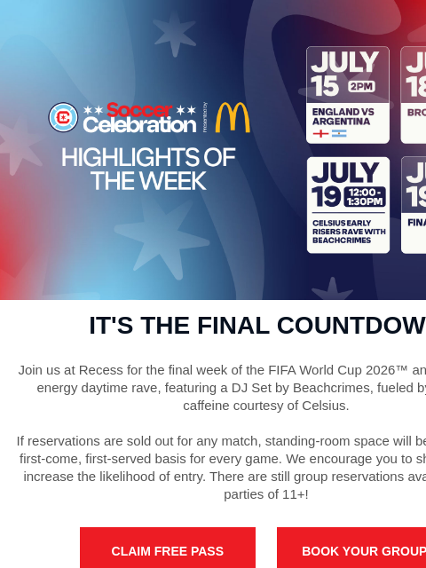 chicagofirefc newsletter: It's The Final FIFA World Cup 2026™ Countdown
