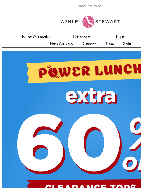 ashleystewart newsletter: Last Power Lunch of the week is served — CLR tops ...