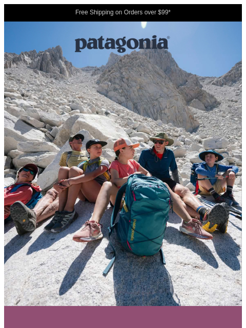 patagonia newsletter: Backpacks and totes to ease your load