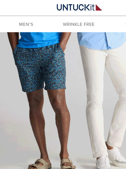 untuckit newsletter: Summer Pants & Shorts, Sorted 🩳🌅