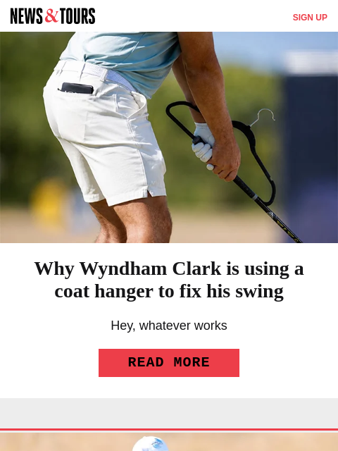 golfdigest newsletter: The kiss of death for Matt Fitzpatrick?