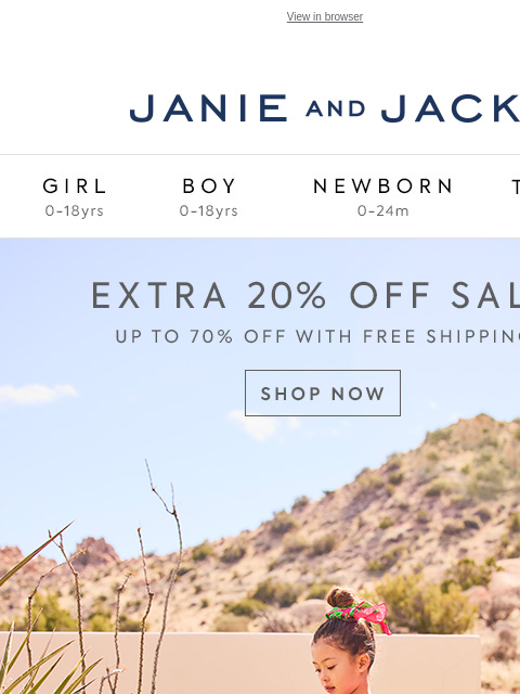 Up to 70% off and free shipping. View in browser Stores Janie and Jack Girl Boy Newborn Tween Janie and Jack Girl Boy Newborn Tween We Think You'll Love These Girl Boy Newborn Girl Newborn Boy