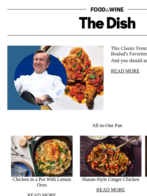 foodandwine newsletter: This Classic French Dish Is One of Daniel Boulud's...