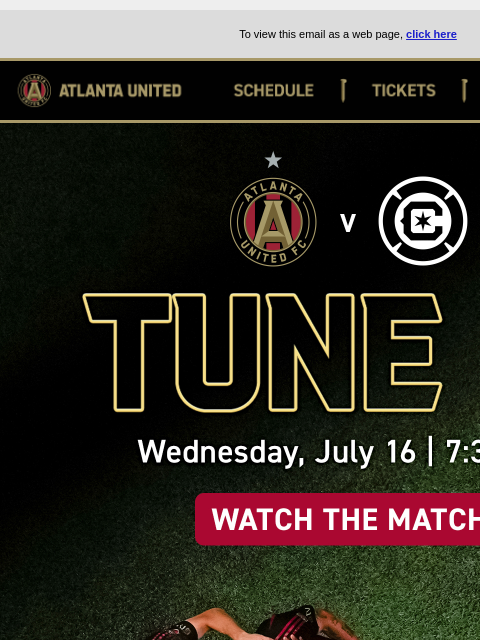 atlutd newsletter: Watch TONIGHT 📺 7:30pm