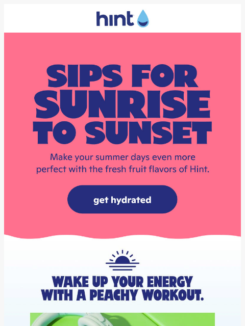 drinkhint newsletter: Hydrate the day away with Hint