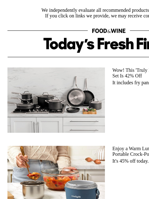 foodandwine newsletter: 45% Off: This Portable Crock Pot Keeps Your Lunch ...