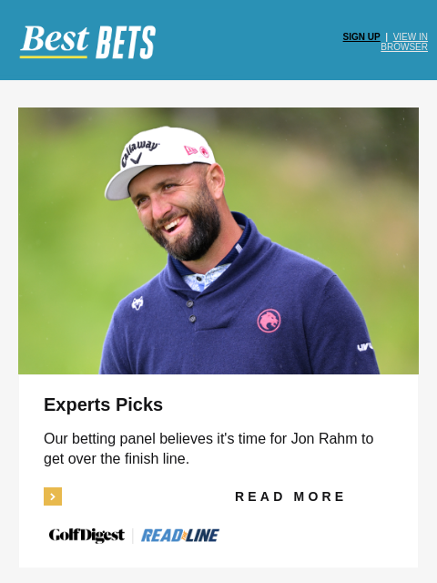 golfdigest newsletter: 5 players who will help you win your pool