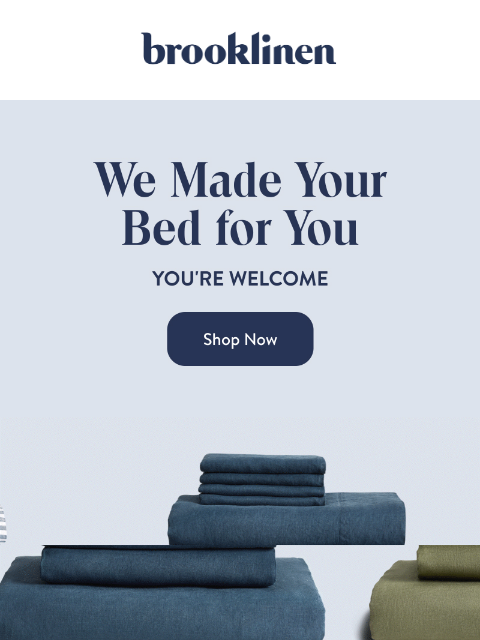 brooklinen newsletter: MIX, MATCH, BUNDLE & SAVE!