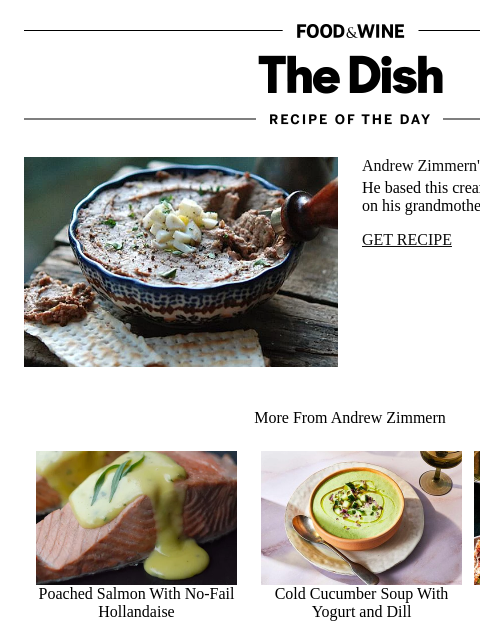 foodandwine newsletter: Andrew Zimmern's Cherished Family Appetizer