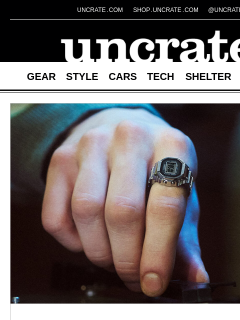 uncrate newsletter: Casio CRW-001 50th Anniversary Ring Watch & more