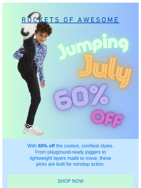 rocketsofawesome newsletter: Jumping for Savings!! ⚡