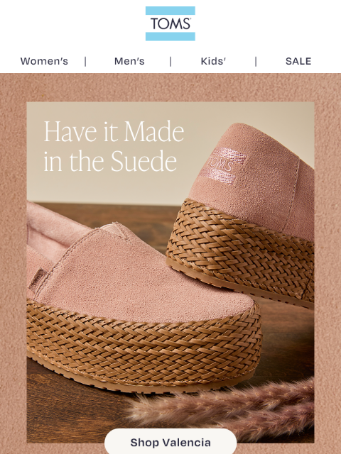 toms newsletter: New Colors, New Materials, Same Comfort