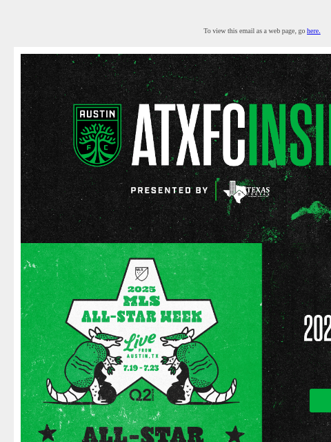austinfc newsletter: ATXFC Insider: MLS All-Star Game, Sweepstakes, & M...