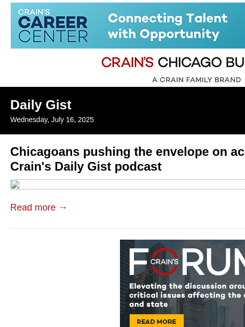 crainalerts newsletter: Chicagoans pushing the envelope on accessible buil...