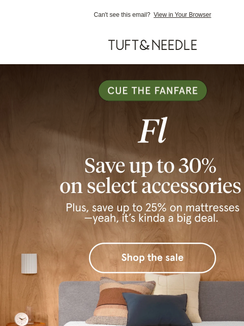 tuftandneedle newsletter: A sale you can’t ignore