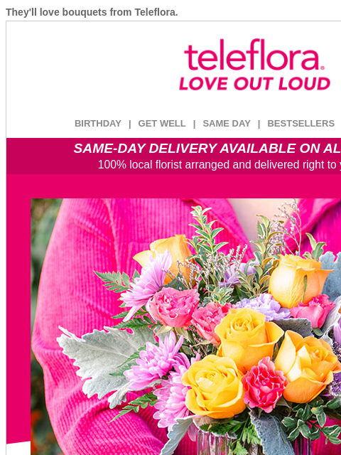 teleflora newsletter: Friends & Family Sale Starts Now 🎉 20% Off Everyt...