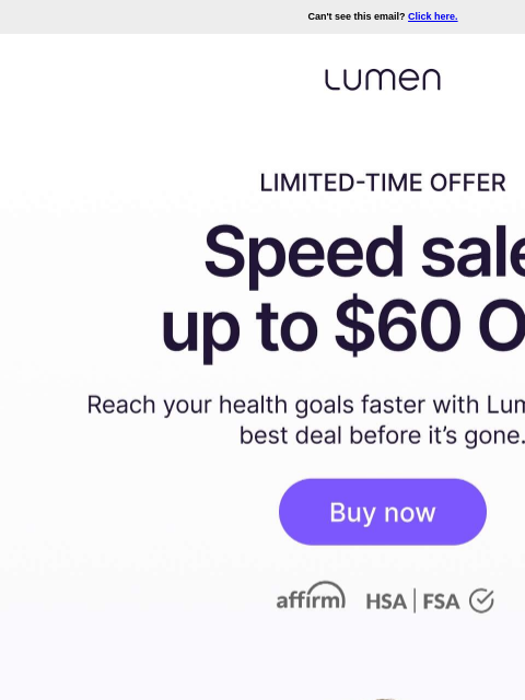 lumen newsletter: 48-hour speed sale is ON!