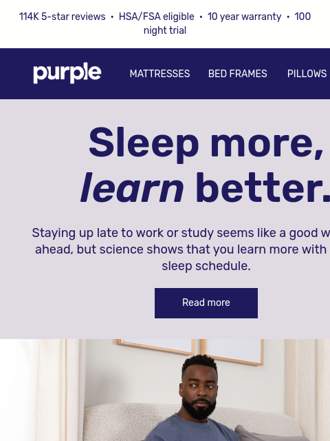 purple newsletter: Who needs sleep?