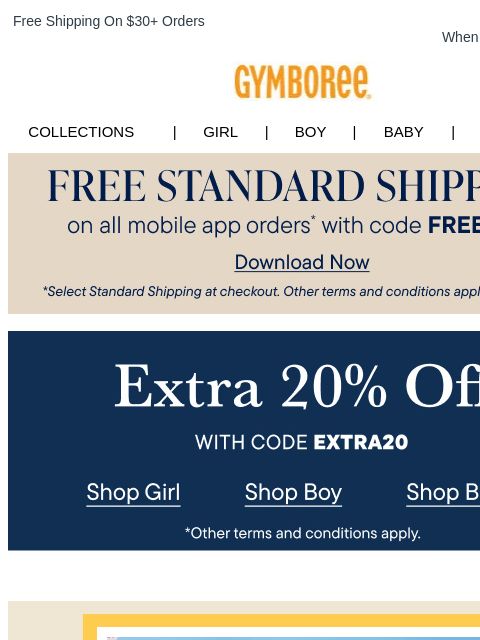 gymboree newsletter: Summer Looks Going Fast...