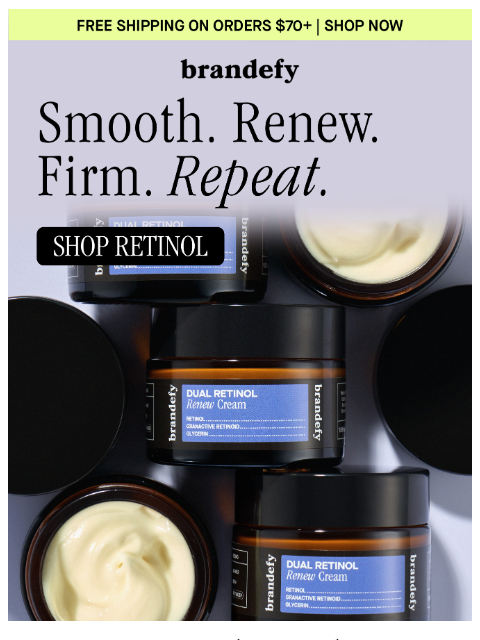 brandefyskin newsletter: Four weeks can change your skin