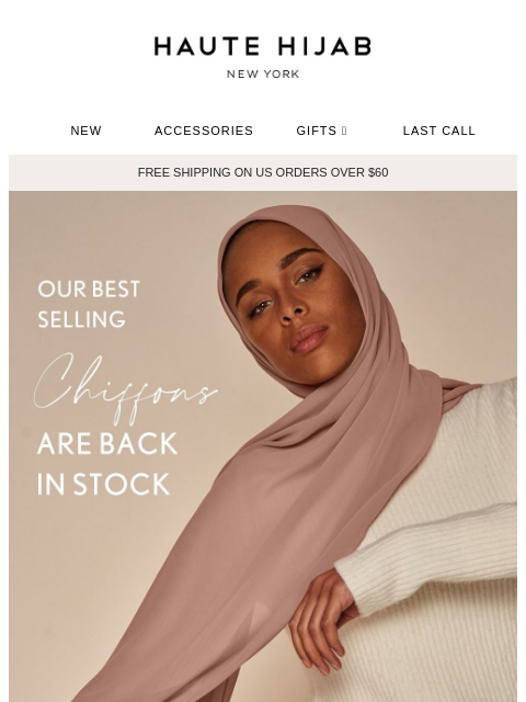 hautehijab newsletter: Your go-to chiffons are back! 😍