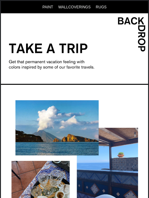backdrophome newsletter: YOUR TRIP DETAILS ✈️