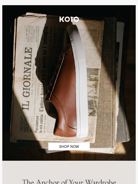 koio newsletter: Back in Stock: The Earthy Essential