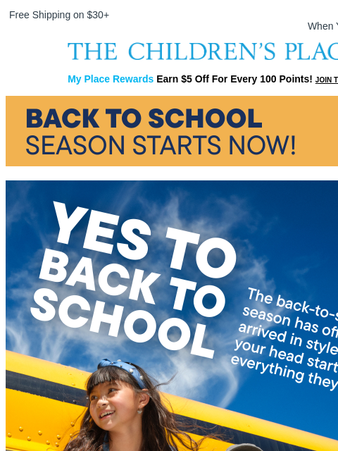 childrensplace newsletter: 🚌 50% Off Classroom Staples!