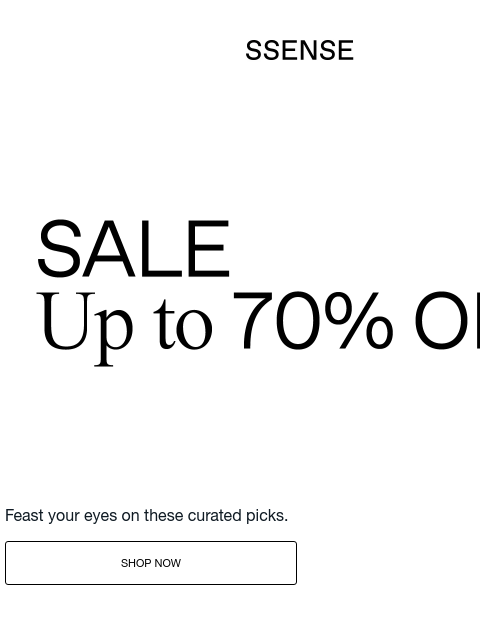 ssense newsletter: You're Going to Want to See This
