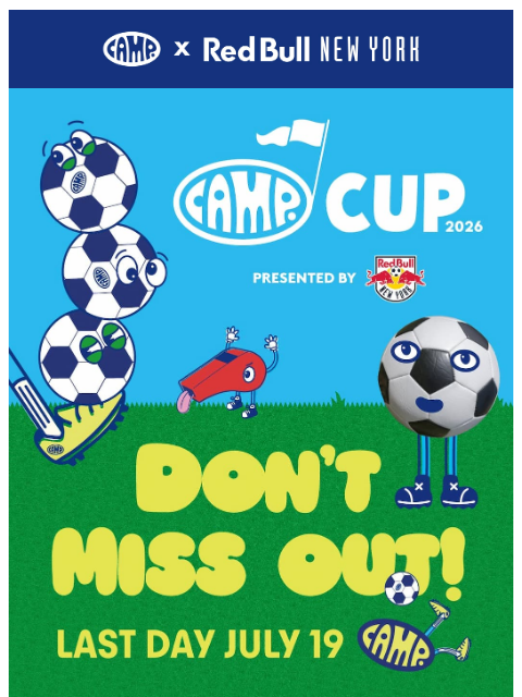 camp newsletter: The final whistle is almost here ⚽