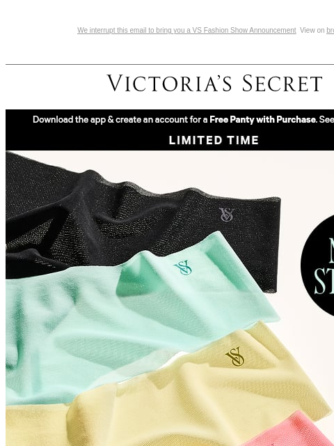 victoriassecret newsletter: 7/$35—Over 300+ NEW Choices Just Added