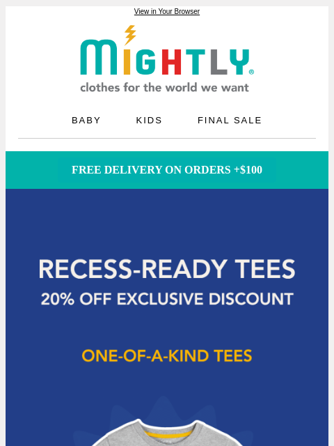 mightly newsletter: School-Ready Starts with a Great Tee👕